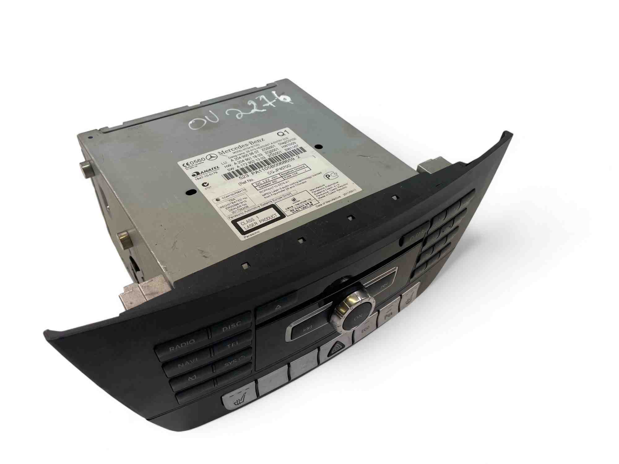 MERCEDES-BENZ C-Class W204/S204/C204 (2004-2015) Musikspelare med GPS A2049009807 32402485