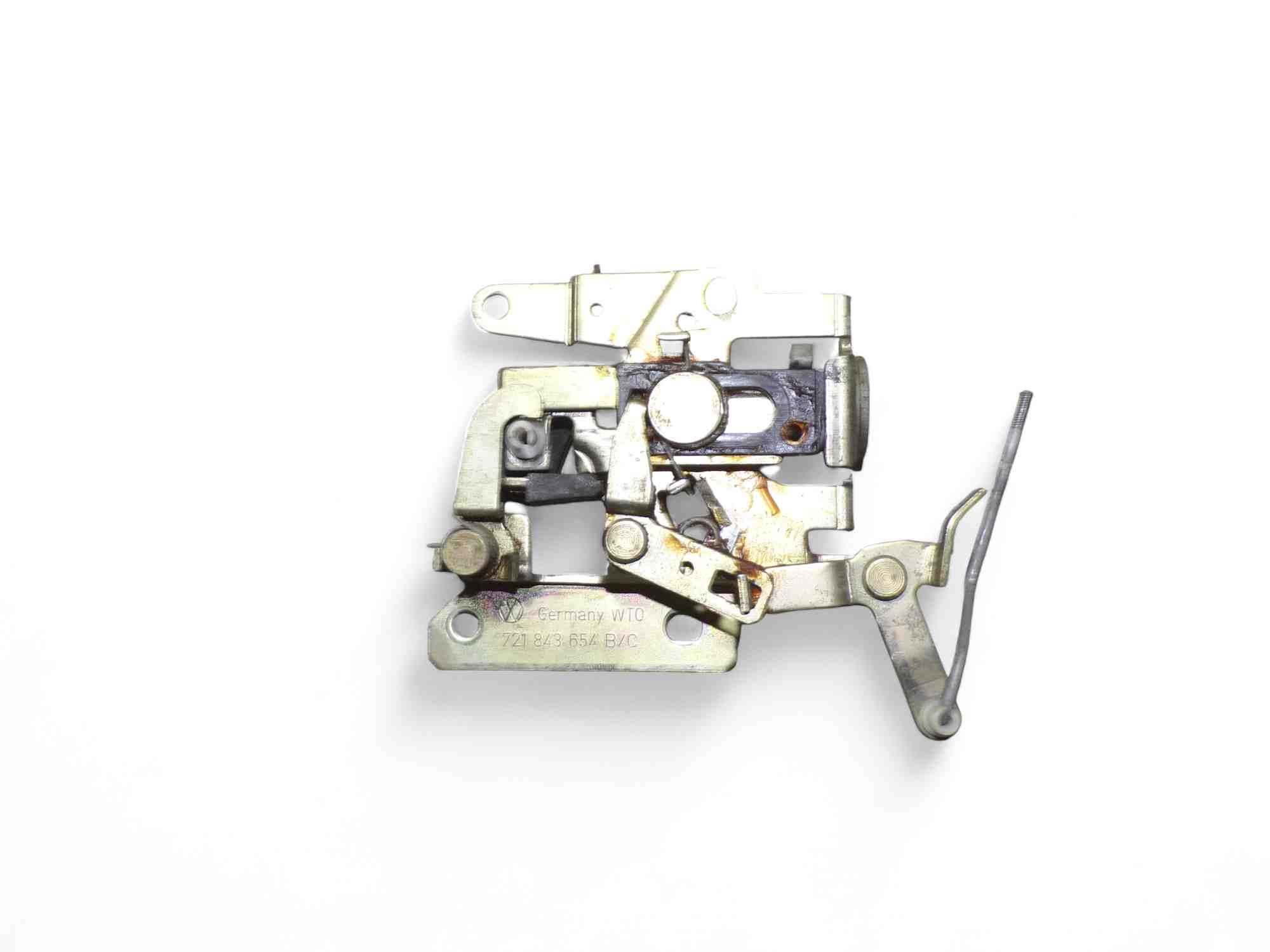 VOLKSWAGEN Transporter T4 (1990-2003) Labās puses bīdāmo durvju slēdzene 721843654B,721843654C 32403182
