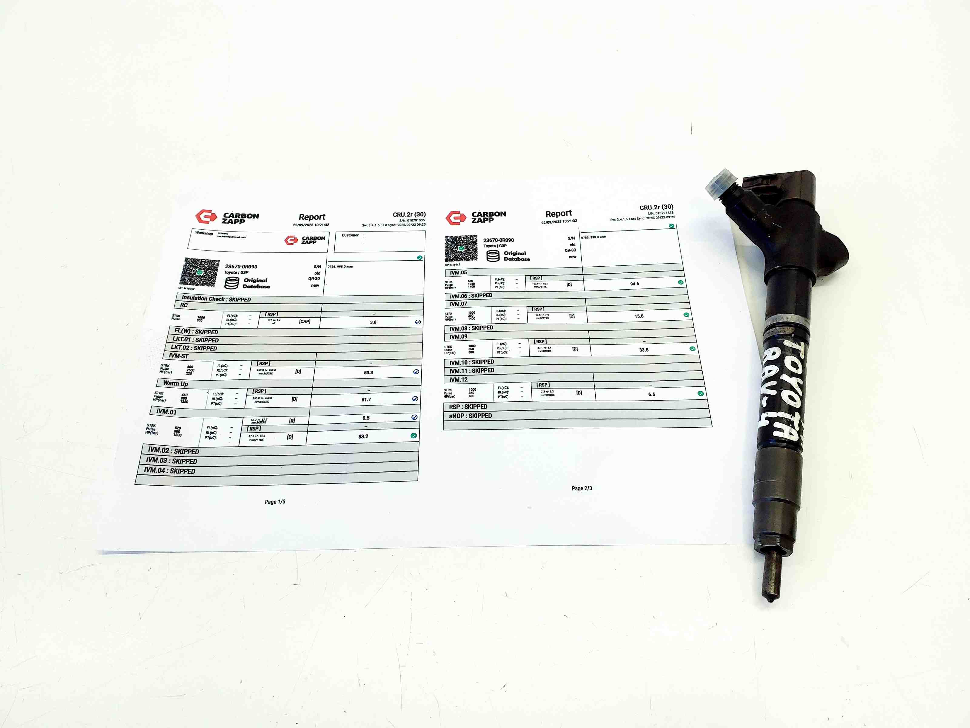 TOYOTA RAV4 4 generation (XA40) (2012-2018) Bränsleinsprutare 23670-0R090 32396363