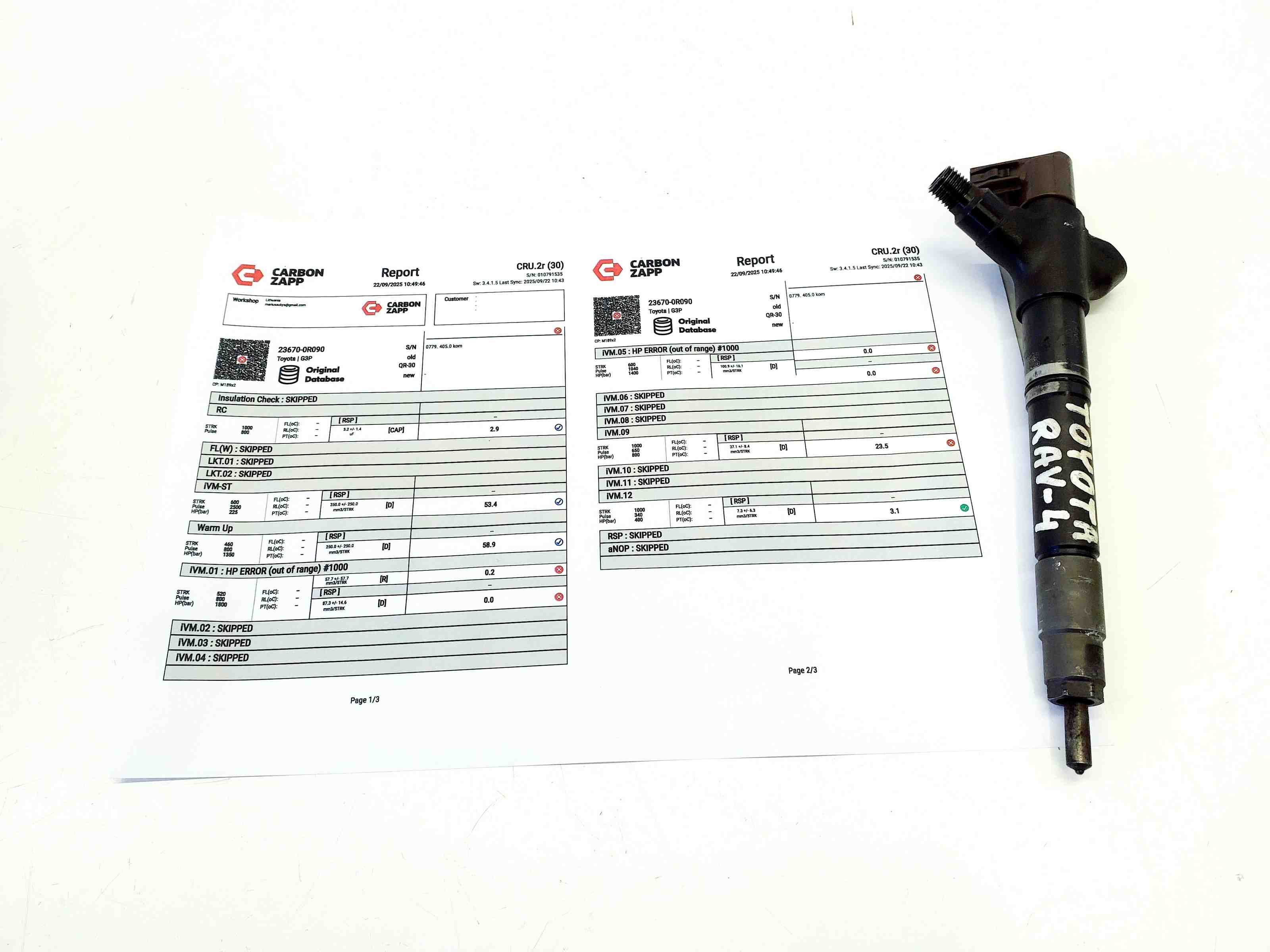 TOYOTA RAV4 4 generation (XA40) (2012-2018) Bränsleinsprutare 23670-0R090 32396366