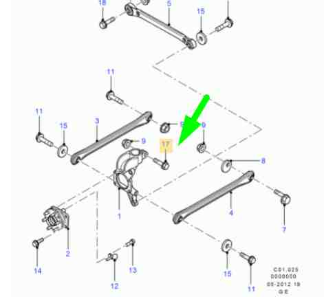 FORD MONDEO MK3 Achsschenkelschraube vorne W700090-S309 6198234 NEU ORIGINAL - Bild 7 von 7