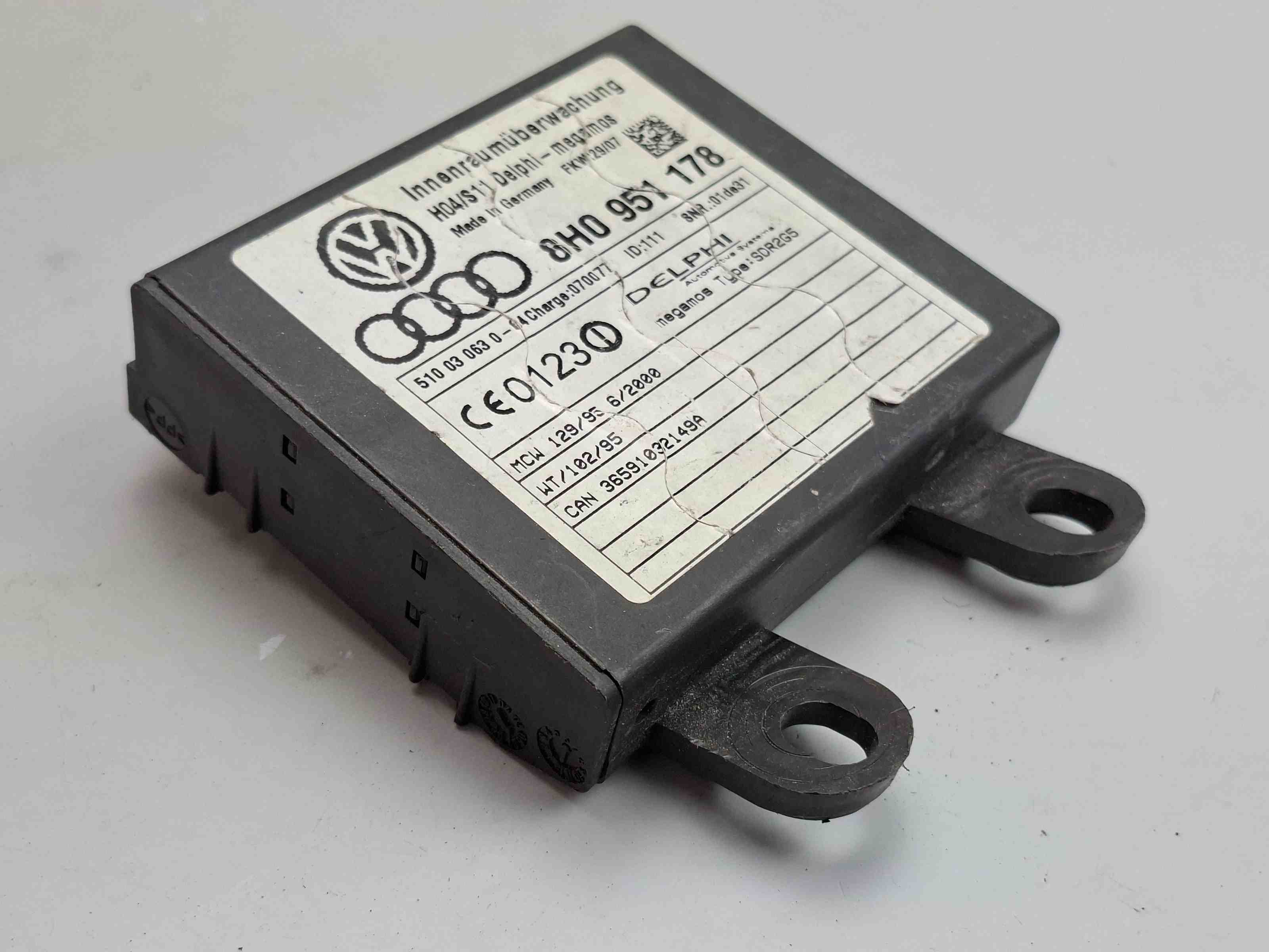 AUDI A4 B7/8E (2004-2008) Alarm Signal Control Unit 8H0951178 32395510