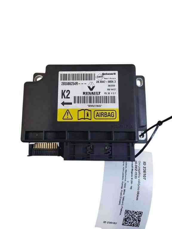 RENAULT Megane 3 generation (2008-2020) SRS vadības bloks 285586254R 32475605