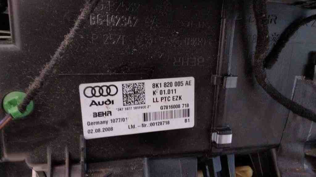 AUDI A4 B7/8E (2004-2008) Interior Heater G781600878,8K1820005AE 32416984
