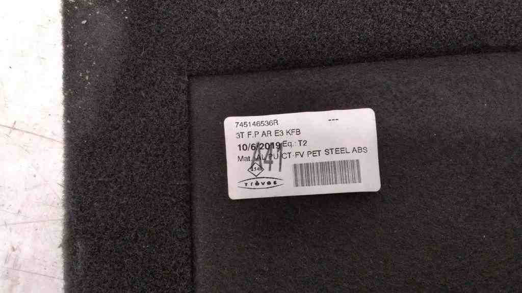 RENAULT Megane 3 generation (2008-2020) Trunk Boot Carpet 3TEPARE3KFB,1062019,745146536R 32474108