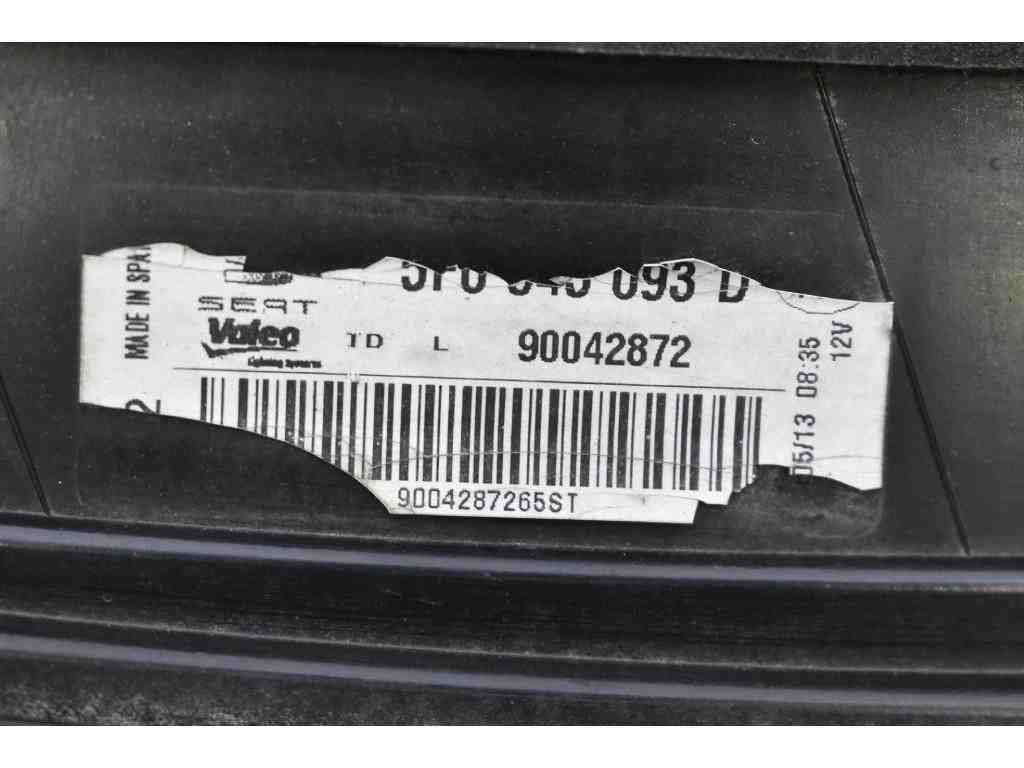 SEAT Leon 3 generation (2012-2020) Фонарь задний левый 5F0945093D 32385436