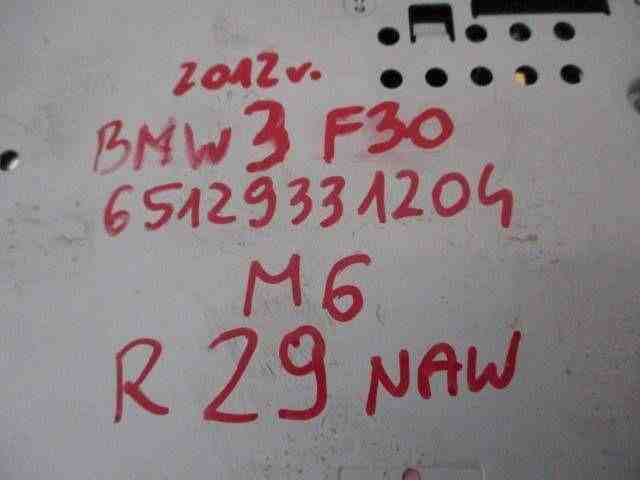 BMW 3 Series F30/F31 (2011-2020) Mūzikas atskaņotājs ar Navigāciju / GPS 65129331204,13264010,VD1054D6217787 32465481