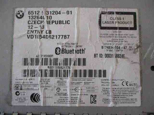 BMW 3 Series F30/F31 (2011-2020) Mūzikas atskaņotājs ar Navigāciju / GPS 65129331204,13264010,VD1054D6217787 32465481