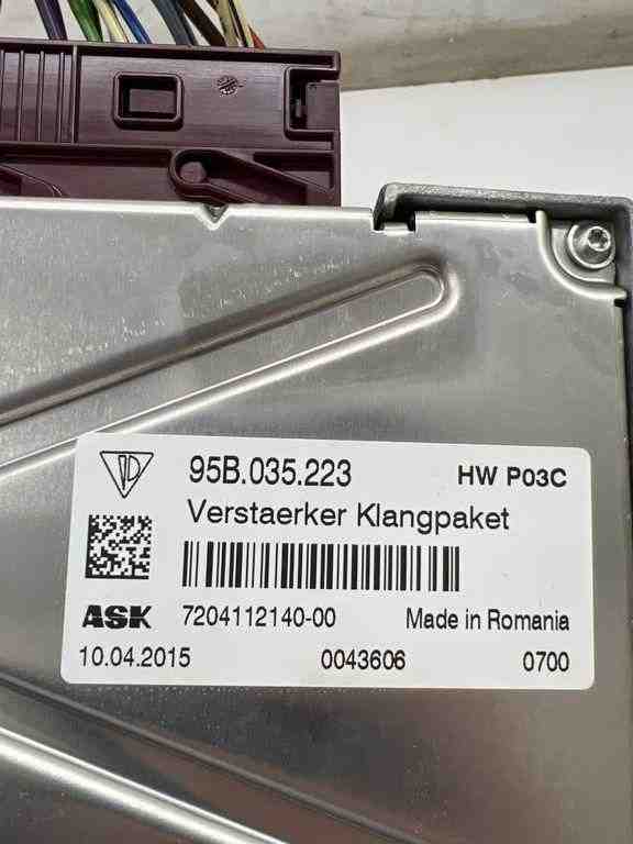 PORSCHE Macan 1 generation (2013-2023) Sound Amplifier 95B035223 32471313