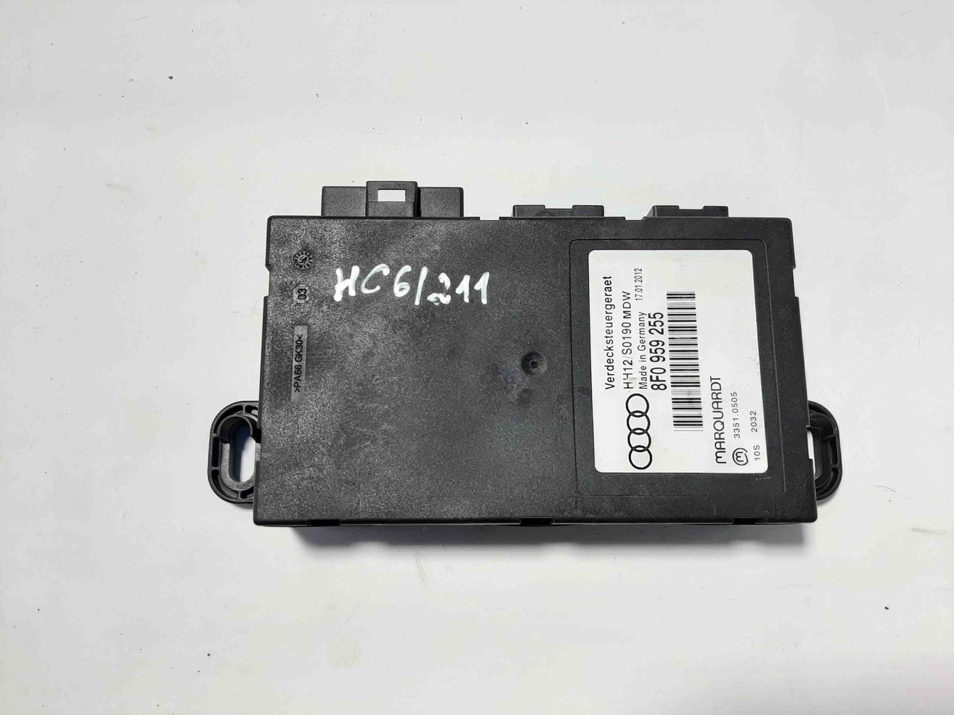 AUDI A5 8T (2007-2016) Sunroof Control Module 8F0959255 32405799
