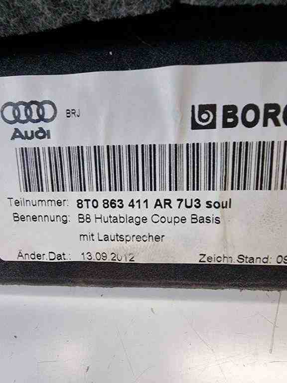 AUDI A5 8T (2007-2016) Bagāžnieka palodze 8T8834111A 32420321